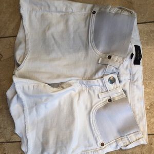 J Crew maternity white jean cut off shorts 28